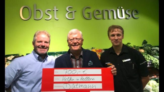 700€ Spende für Helfen in Hellern