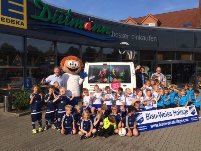 E-Center Dütmann in Wallenhorst sponsert 3 Jugendmannschaften des Blau-Weiss-Hollage