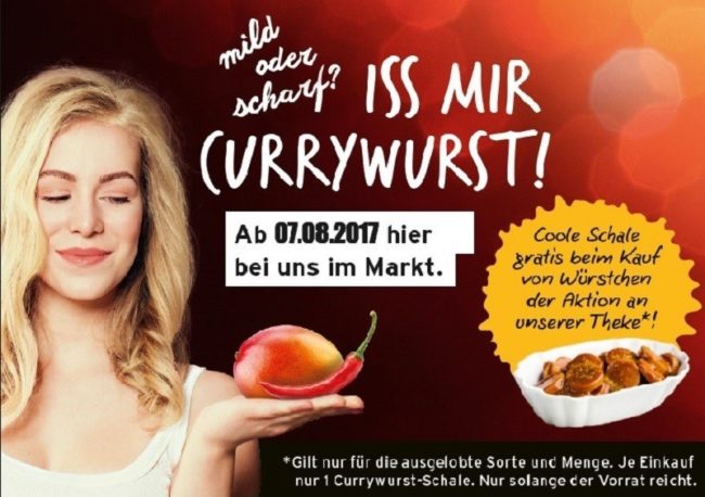 „Iss mir Currywurst!“