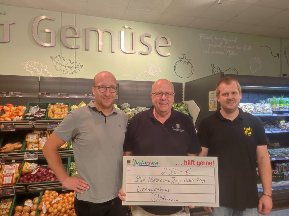 Dütmann spendet 250,- Euro für die Jugendabteilung des BSV-Holzhausen